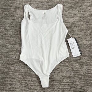 Lululemon White Wundermost Bodysuit